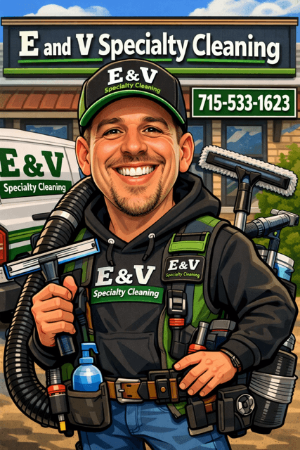 E and V Specialty Cleaning branded artwork