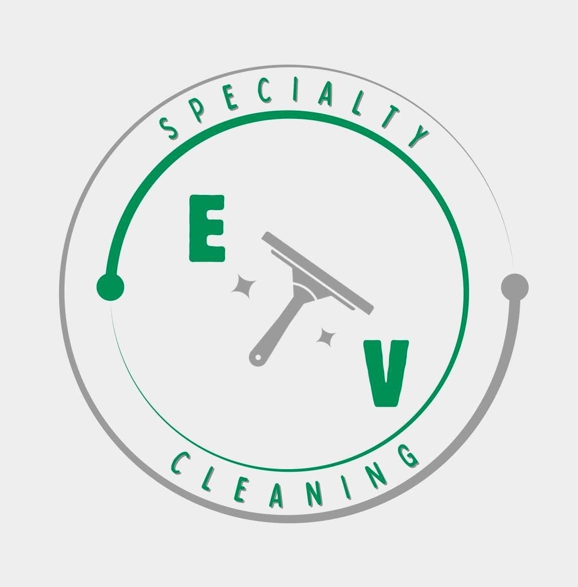 E and V Specialty Cleaning circular logo